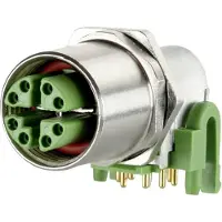 METZ CONNECT M12 BU8 471 - Buchse M12, 8-polig, gewinkelt, Rückwandmontage