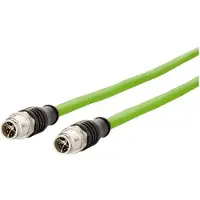 METZ CONNECT Verbindungsleitung M12 ST-M12 ST, 8-pol X-kodiert, gerade-gerade, 1 m