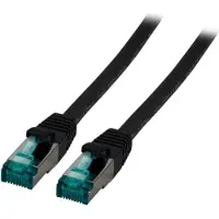 EFB Elektronik RJ45 Patchkabel S/FTP, Cat.6A, LSZH, 10m, schwarz
