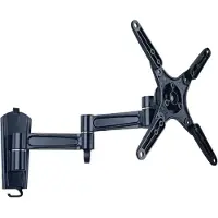Techly Wandhalterung fuer LCD TV schwarz 33,02cm-93,98cm 13-37Zoll neigbar und ausziehbar 3 Gelenke