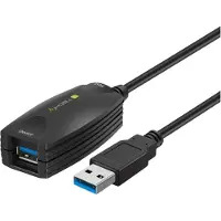 Techly ICUR3050, 5 m, USB A, USB A, USB 3.2 Gen 1 (3.1 Gen 1), Männlich/Weiblich, Schwarz