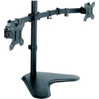 Techly Aufstellung für 2 LCD-Displays - Schwarz - Bildschirmgrösse: 33-81.3 cm (13"-32")