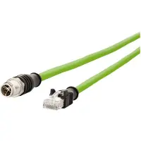 METZ CONNECT Verbindungsleitung M12 ST-RJ45 ST, 8-pol X-kodiert, gerade-gerade, 10 m