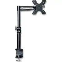 Techly EFB ICA-LCD-501BK Schreibtischhalterung für LCD TV LED 13”-27”, Mittelarm neigbar, mit Klemme ICALCD501BK