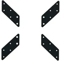 Techly Montagekomponente (VESA-Adapter) - kaltgewalzter Stahl