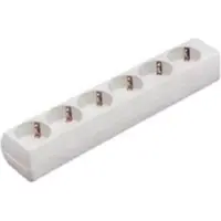 Bachmann SMART Steckdosenleiste 6xCEE7/3 weiß, ohne Zuleitung