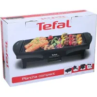 Tefal Plancha Compact 900 CB5005, 1800 W, Grill, Elektro, Tisch, Rost, Schwarz