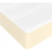 vidaXL Taschenfederkernmatratze Mittel Creme 80x200x20 cm Kunstleder