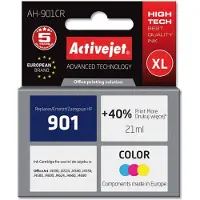 ActiveJet AH-901CR Tintenpatrone (Ersatz für HP 901 CC656AE; Prämie; 21 ml; farbe), Hohe (XL-) Ausbeute, Cyan, Magenta, Gelb, Tinte auf Farbstoffbasis, 21 ml, 1 Stück(e), Einzelpackung