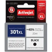 ActiveJet AH-301BRX Tintenpatrone (Ersatz für HP 301XL CH563EE; Prämie; 20 ml; schwarz), Hohe (XL-) Ausbeute, Schwarz, Tinte auf Pigmentbasis, 20 ml, 1 Stück(e), Einzelpackung