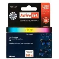 ActiveJet AH-301CRX Tintenpatrone (Ersatz für HP 301XL CH564EE; Prämie; 21 ml; farbe), Hohe (XL-) Ausbeute, Cyan, Magenta, Gelb, Tinte auf Farbstoffbasis, 21 ml, 1 Stück(e), Einzelpackung
