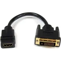 StarTech.com .com HDMI-auf-DVI-D Videoadapterkabel 20cm - HDMI-Buchse auf DVI-Stecker, 0,203 m, HDMI Typ A (Standard), DVI-D, Buchse, Stecker, Gerade