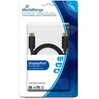 MediaRange MRCS159, 2 m, DisplayPort, DisplayPort, Männlich, Männlich, 4096 x 2160 Pixel