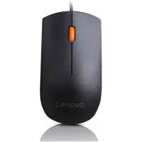 Lenovo GX30M39704, Beidhändig, Optisch, USB Typ-A, 1600 DPI, Schwarz