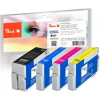 Peach PI200-637, Schwarz, Cyan, Magenta, Gelb, 50 ml, 25 ml, 4 Stück(e), 2600 Seiten, Multipack