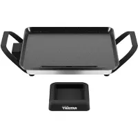 Tristar BP-2666 Tischgrill Slim S, Schwarz, Freistehend, Metall, 1 Zone(n), 280 x 280 mm, 2 Person(en)