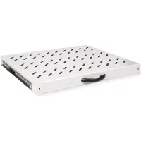 Roline 19-Zoll Fachboden 1 HE, ausziehbar 350 T 25 kg grau