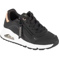 SKECHERS Uno Sneakers Laag - zwart - Maat 31