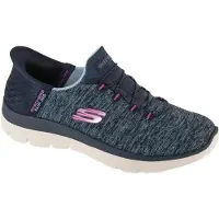 SKECHERS Damen Slip-in Sneaker Dazzling Haze blau