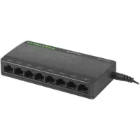 Lanberg DSP1-1008, Unmanaged, Gigabit Ethernet (10/100/1000), Vollduplex