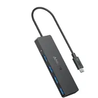 Anker Ultra Slim, USB Typ-C, USB 3.2 Gen 1 (3.1 Gen 1) Type-A, 5000 Mbit/s, Schwarz, 103 mm, 30 mm