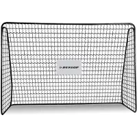 Coppens Fußballtor - Fussballtor 300 x 205 x 120 cm - Fußball Tor - Fussballtore für Garten Kinder und Erwachsene - Fussball Trainingszubehör für Innen und Außen - Metall - Schwarz