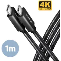 Axagon BUCM32-CM10AB SPEED+ USB-C USB 20Gbps/100W Kabel 1 m, 1 m, USB C, USB C, USB 3.2 Gen 2x2, 20 Gbit/s, Schwarz