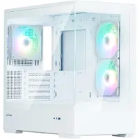 Zalman P30 V2 PC-Gehäuse, Mini-Tower, mATX, RGB, Tempered Glass - weiß