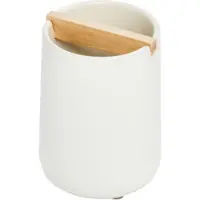 IDesign Zahnbürstenhalter, Keramik, Kokosnuss Weiß - | Eco Vanity