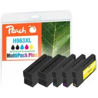 Peach PI300-1032, Hohe (XL-) Ausbeute, Schwarz, Cyan, Pink, Gelb, 58 ml, 27 ml, 5 Stück(e), Multipack