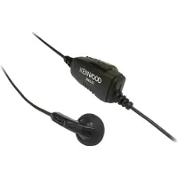 Kenwood Ohrhörer mit Mikrofon und Inline PTT schwarz, KHS-33