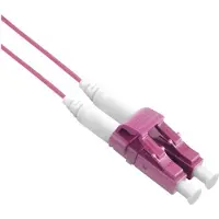 Roline LWL-Kabel SLIM 50/125µm OM4, LC/LC, LSOH, Slim, violett, 1 m