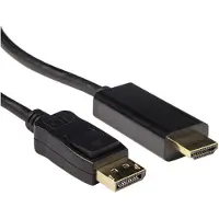 Intronics Conversion cable DisplayPort male to HDMI-A male 1.80 m. Length: 1.8 m Dp male