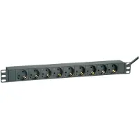 Roline 19-Zoll-Steckdosenleiste 9fach, schwarz, 2 m