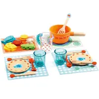 Djeco Spiellebensmittel - 29 Teile - Essenszeit, Katzen! - - One Size - Spiellebensmittel