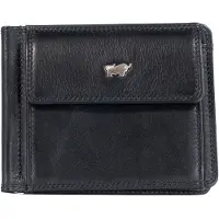 Braun Büffel Portemonnaie GOLF RFID Dollarclip 6 Kartenfächer schwarz Uni - Leder