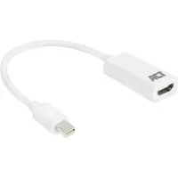 ACT AC7525 Videokabel-Adapter 0,15 m Mini DisplayPort HDMI Typ A (Standard) Weiss