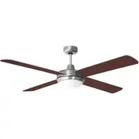 V-TAC Deckenventilator Decken Ventilator mit Fernbedienung Schlafzimmer Lüfter, silber, Sommer-/Wintermodus 3 Geschwindigkeiten Timer, 132 cm