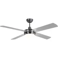 V-TAC LED Deckenventilator inkl. Fernbedienung 3 Stufen Timer Vor- Rücklauf 132 cm Silber