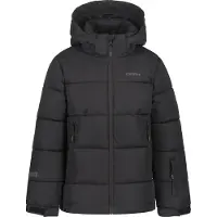Icepeak Louin Winterjacke für Kinder mit Kapuze und Schneefang, Farbe:Schwarz, Kinder Größen:140