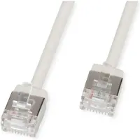 Roline U/FTP DataCenter Patchkabel Cat.6A (Class EA), LSOH, slim, extra kurzer Stecker, grau, 5 m