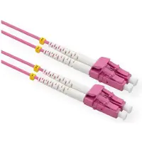 Value LWL-Kabel 50/125µm OM4, LC/LC, LSOH, violett, 15 m