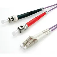 Roline LWL-Kabel 50/125µm OM4, LC/ST, violett, 1 m