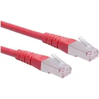 Roline Patchkabel Cat.6 (Class E) S/FTP (PiMF), rot, 20 m