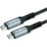 Value USB4 Gen3x2 Kabel, C–C, ST/ST, 8K UHD-2, 40Gbit/s, 240W, schwarz, 0,5 m