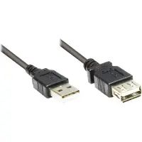 GOOD CONNECTIONS USB2.0 Verlängerung A-St.-A-Bu. schw. 5m