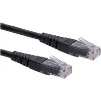 Roline Patchkabel Cat.6 (Class E) UTP, schwarz, 5 m