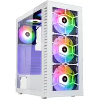 Kolink OBSERVATORY HF GLASS WHITE ARGB, Midi Tower, PC, Weiß, ATX, micro ATX, Mini-ITX, Metall, Gehärtetes Glas, Multi