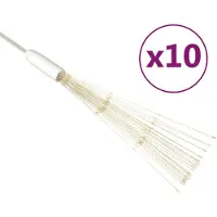 vidaXL Feuerwerkslichter 10 Stk. Weihnachtsdeko Warmweiß 20cm 1400LEDs