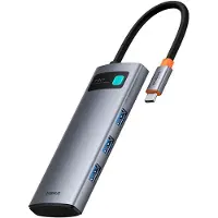 Baseus , USB Typ-C, USB 3.0, USB Typ-C, HDMI, MicroSD (TransFlash), SD, 5000 Mbit/s, 60 Hz, 3840 x 2160 Pixel